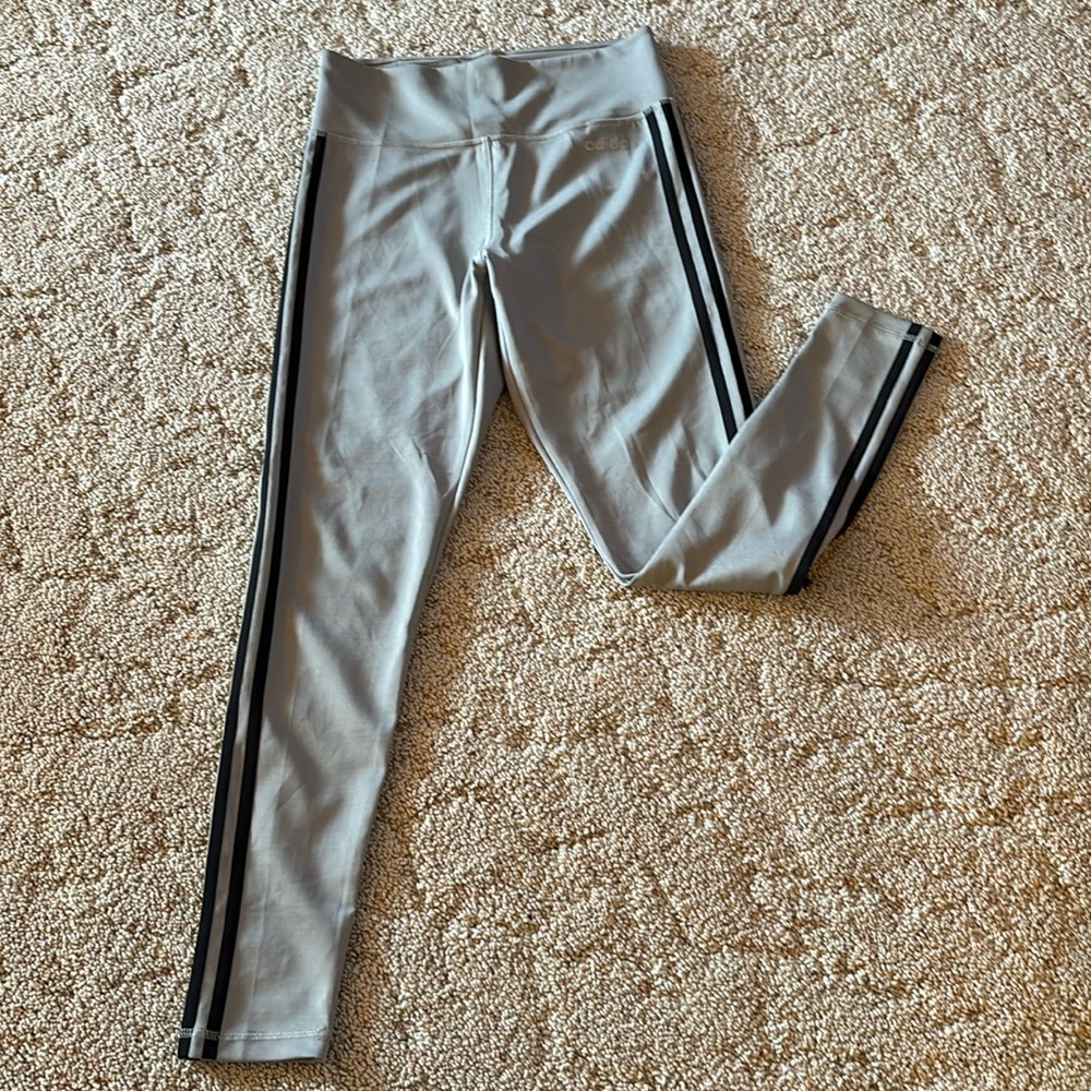 Gray Adidas Track Pants Medium M Like New